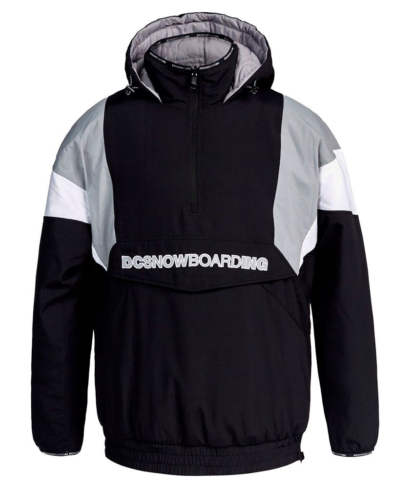 DC Shoes Chaqueta De Snowboard Transition Reversible Anorak Negro Blanco