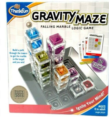Thinkfun Gravity Maze Falling Marble Logic Board Game NEW