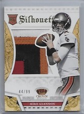 2013 Crown Royale MIKE GLENNON Silhouettes 4 clr patch rookie Buccaneers 44/99 