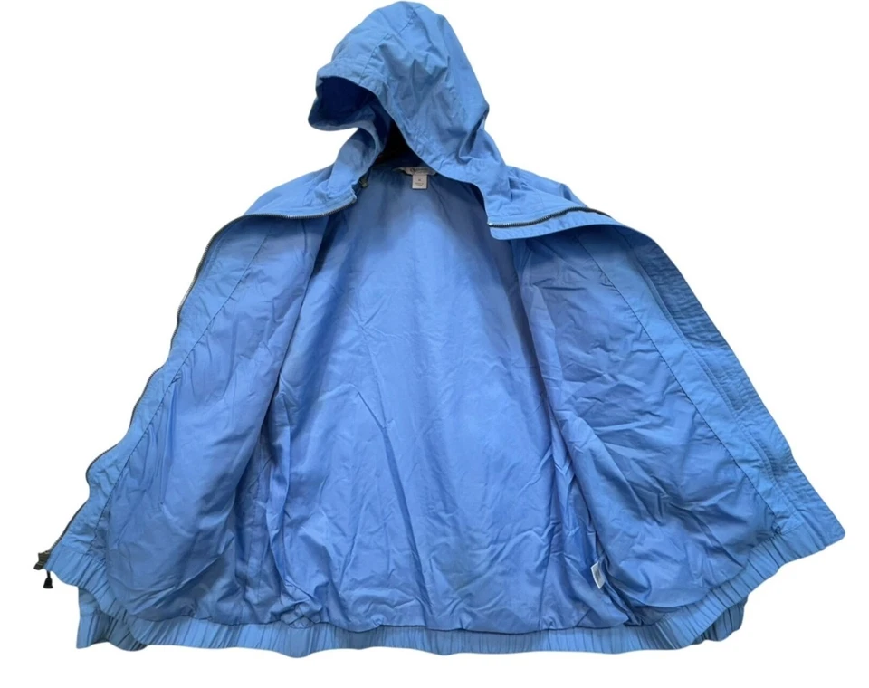 Chaqueta impermeable cortavientos de nailon con capucha Guide Series para mujer M azul Foto 4 de 4