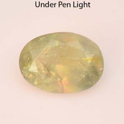 0.30Ct UNHEATED UNDER UV LIGHT COLOR CHANGE ALEXANDRITE FROM SRILANKA