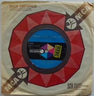 Big Black - Diggin' What You're Doin' - 7'' NZ 1972 MCA MC/S 6112 Excellent- Cond