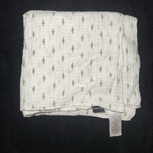 Pottery Barn Kids Baby Blanket Star Wars Yoda Muslin Swaddle Lovey PBK