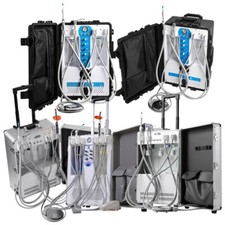 Portable Dental Unit Mobile Delivery Air Compressor Syringe Suction System 4H