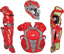 All Star System7 Axis NOCSAE Certified Senior Pro Catcher's Kit - Ages 12-16, Ne