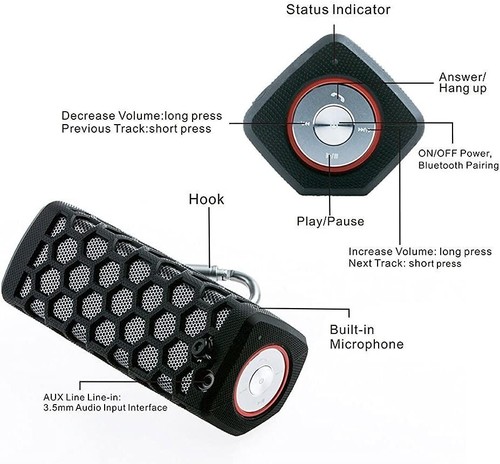Hi-fi Wireless Bluetooth Speaker Powerbank CSR4.0 Bass,Water Resistant - Picture 5 of 7