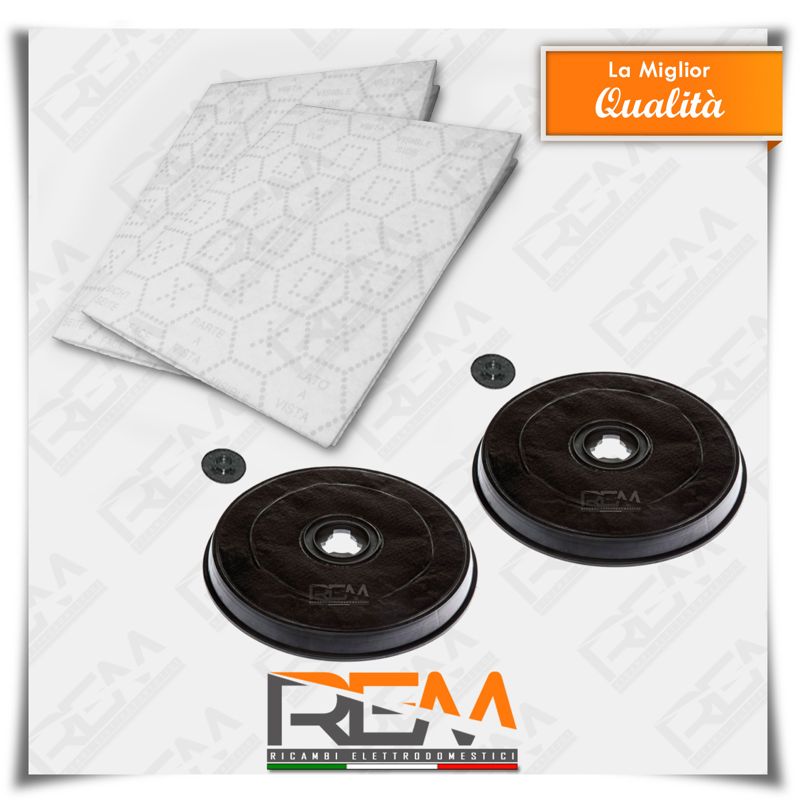 Filtro compatibile TECNOWIND 2 pz cappa cucina carbone attivo tipo K ACK62260