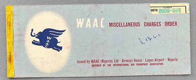 WEST AFRICAN AIRWAYS GEBRAUCHT MCO VERSCHIEDENE GEBÜHREN BESTELLEN FLUGTICKET WAAC