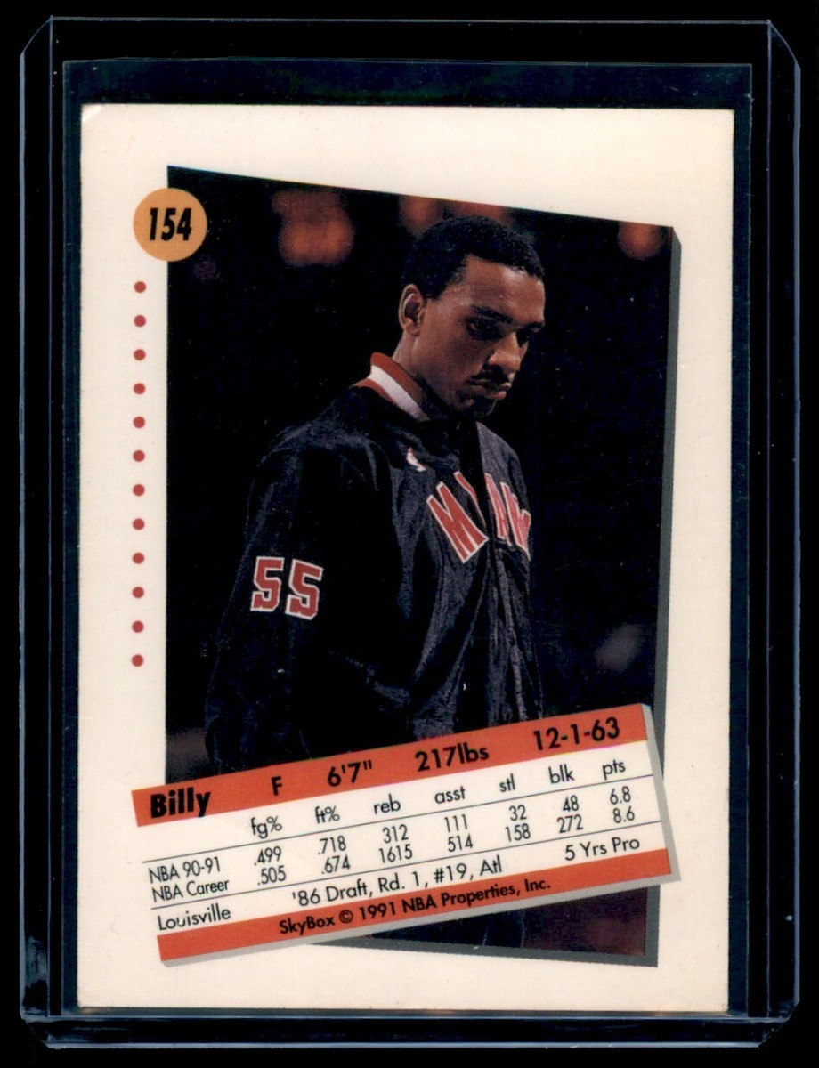1991-92 SkyBox Billy Thompson Miami Heat #154 2019b | eBay