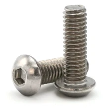 3/8"-24 | 18-8 Stainless Steel Button Head Socket Cap Screws - All Length & Qtys