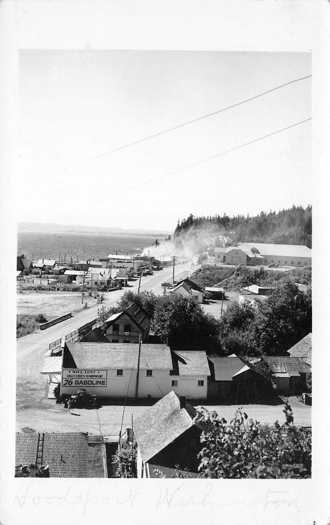 RPPC HOODSPORT, WA Mason County 76 Gas Station Will Lunt Hardware 1930s