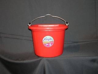 Flat Back Bucket Feeder 10.25'' X 12'' X 5'' Red