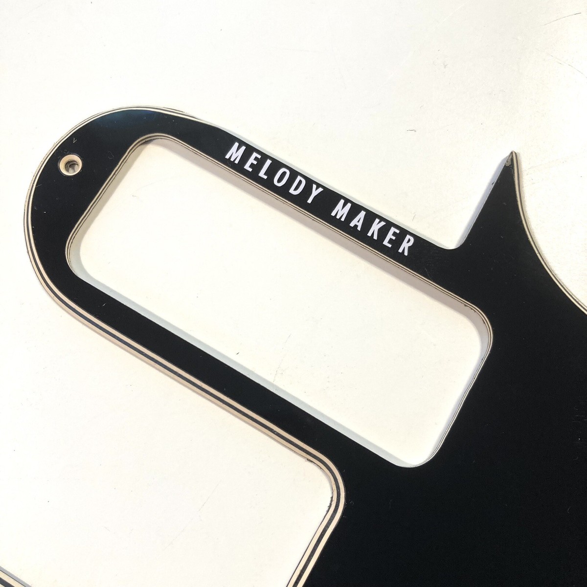 Black/Cream 5 Ply Pickguard for 1959-1961 Gibson Melody Maker D