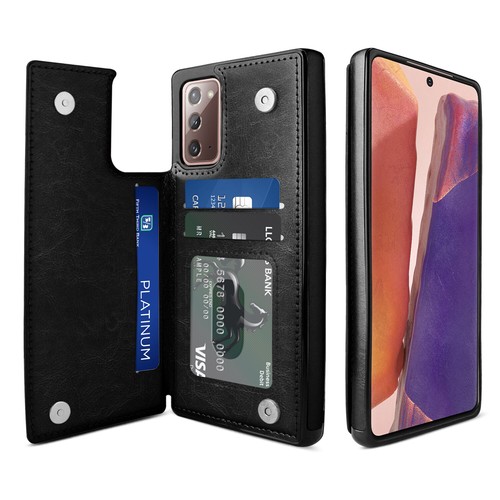 For Samsung Galaxy S24 Ultra Plus / S23 FE Case Leather Card Wallet Stand Cover - Picture 1 of 30