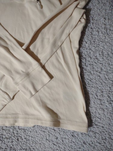 Kids Medium Ralph Lauren Y2K Half Hood Creme Colored Pullover - Picture 6 of 18