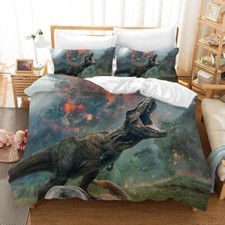 3D Dinosaur Quilt Cover Set Duvet Cover Bedding Pillowcases