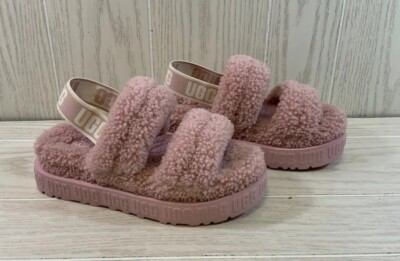 UGG Oh Fluffita Slingback Sandal, Women's Size 7 M, Pink NEW | eBay