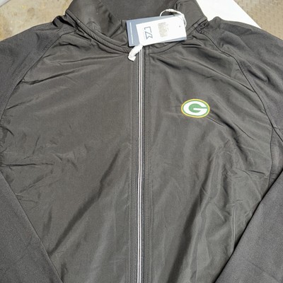 Cutter & Buck Stretch Full Zip Jacket Green Bay Packers Men s XLT black
