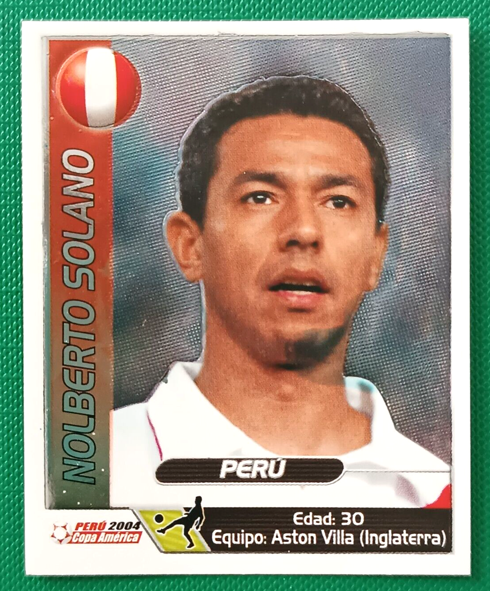 2004 Navarrete Copa America #040 NOLBERTO SOLANO PERU Special Sticker  Variant | eBay