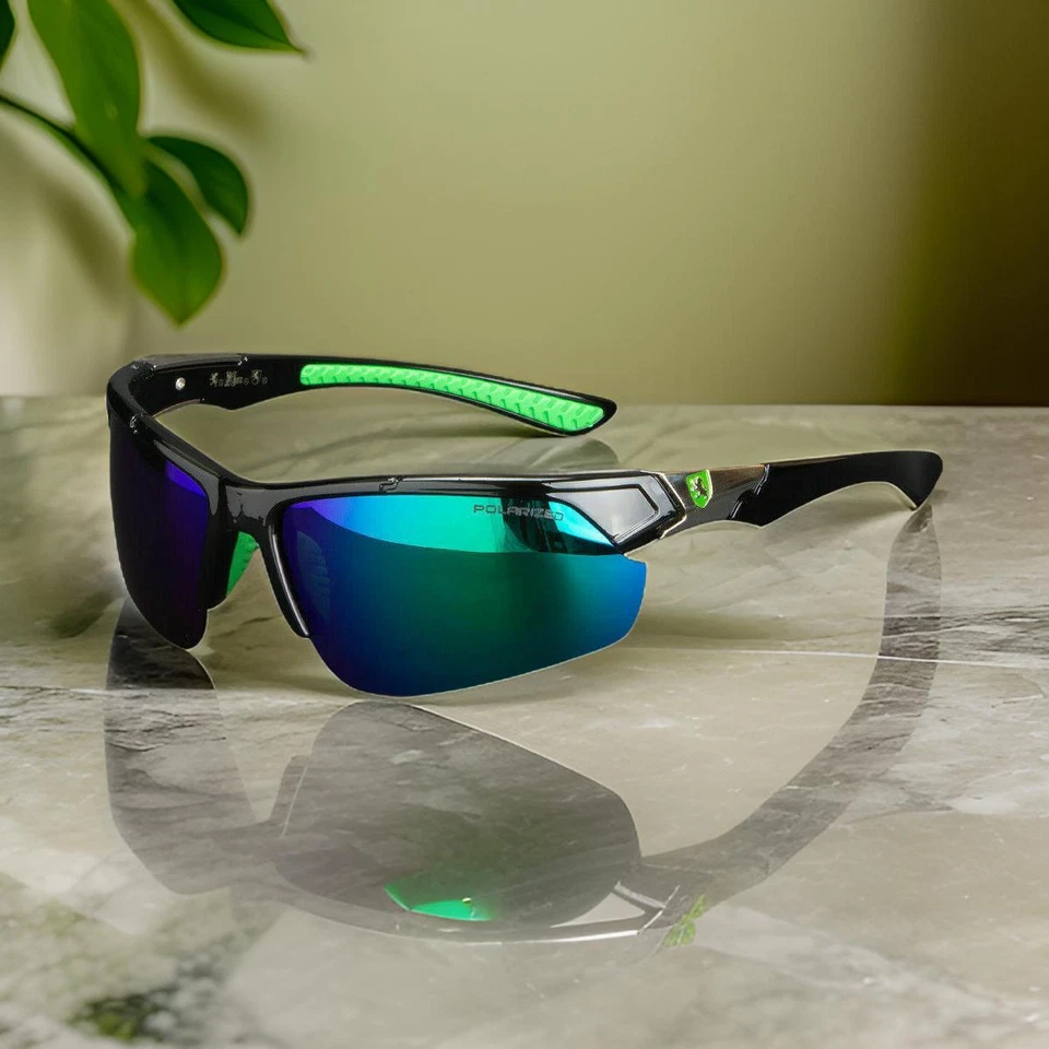 Gafas de sol deportivas polarizadas al aire libre ciclismo conducción pesca envoltura UV400 Foto 4 de 4