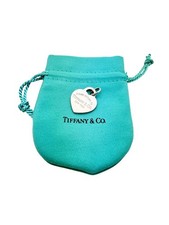 Please Return To Tiffany  Co. Sterling Silver Medium Heart Tag Pendant - Pouch