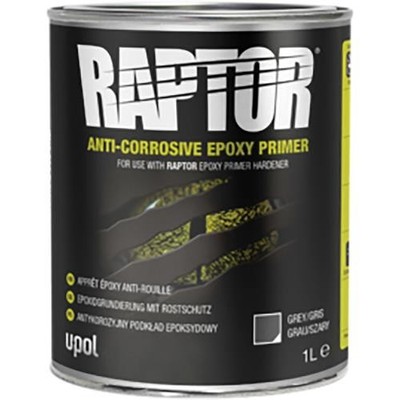 RAPTOR ANTI-CORROSIVE EPOXY PRIMER, GRAY, 1 LITER