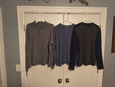 Men's Size Large Long Sleeve Shirt. Sweater. Long Sleeve Polo
