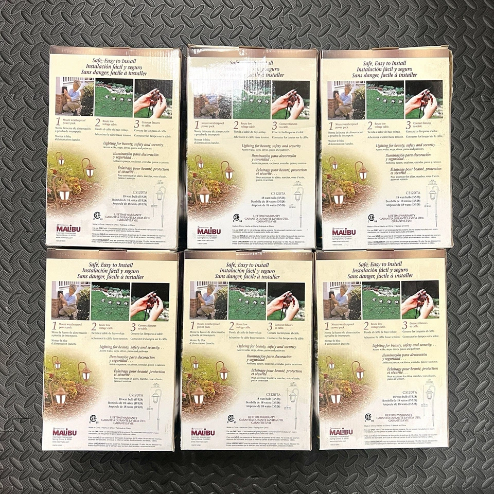 6x Canterbury Malibu Architectural Bronze Metal Hanging Walk Path Light CS120TA - Image 2 of 4