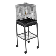 Birdhouse Aviary Extra Large Metal Cage with Rolling Stand Parrot Habitat Pens