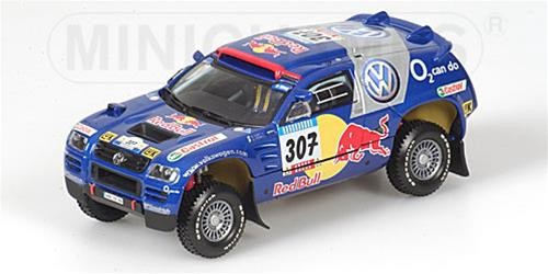 1:43 Minichamps Vw Race Touareg #307 Dakar 2005 Minich. 436055307 Modellbau-image
