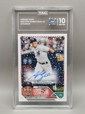 ANTHONY VOLPE 2023 Topps Holiday TAG 10 Auto RC /200 #HAC-AV YANKEES