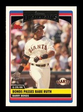 2006 Topps: #UH176 Barry Bonds Passes Babe Ruth NM-MT OR BETTER
