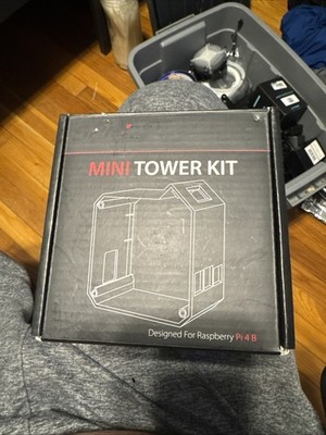 FOR PARTS 52Pi Mini Tower Case for Raspberry Pi 4B w/ RGB Fan & M.2 SSD NAS Kit