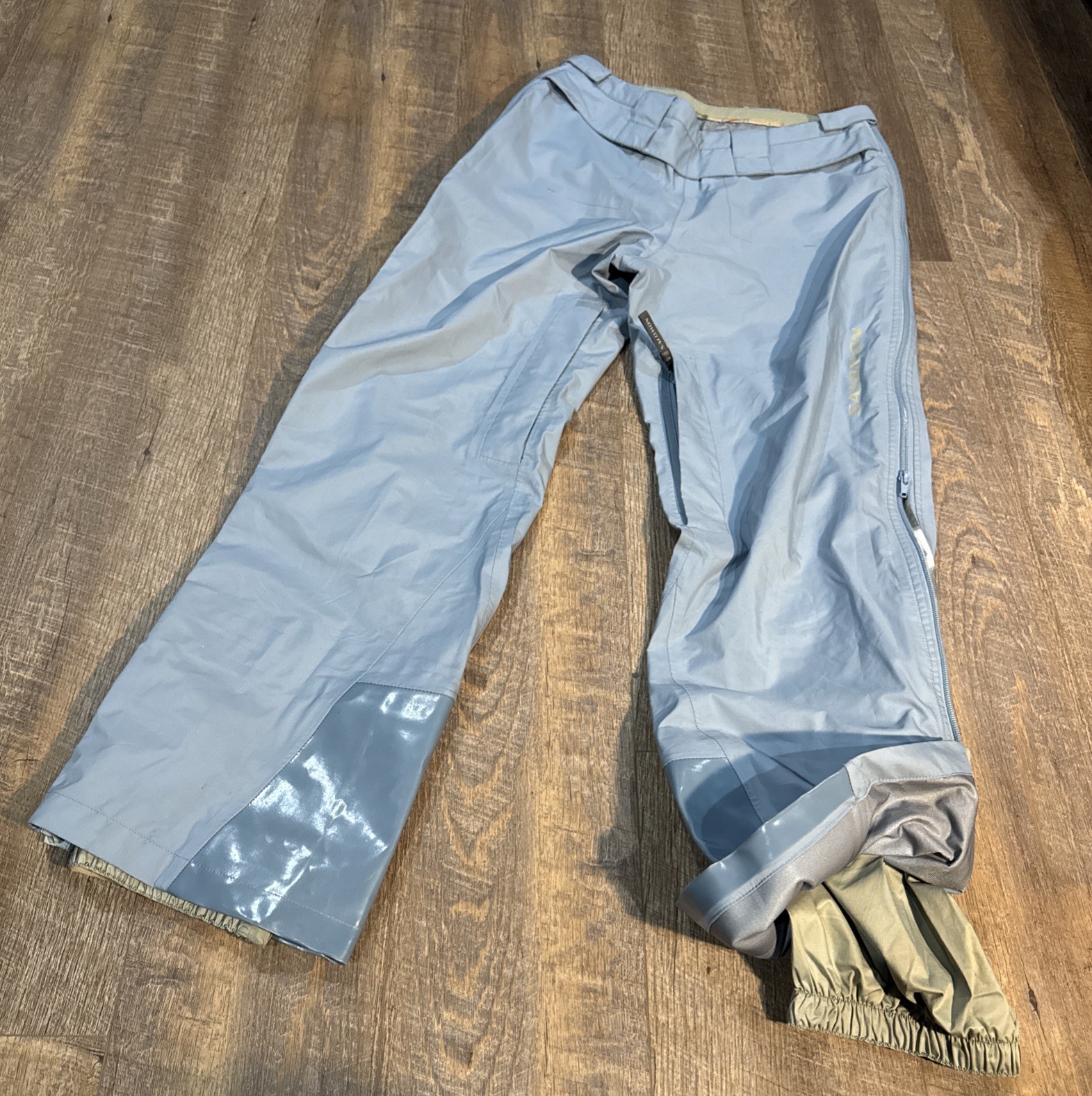 SALOMON Salomom Advanced Skin Pantaloni da Neve Uomo Med Zipper Lades Blu Chiaro C Gear