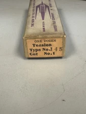 *Vintage* Hayes File Co Tension Type No. 145 Cut No. 1 One Dozen