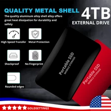 4TB/2TB Portable USB 3.0 External Memory Data Storage Ultra Slim