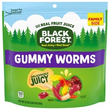 Gummy Worms Candy Made with Real Fruit Juice 22 Ounce Resealable Bag