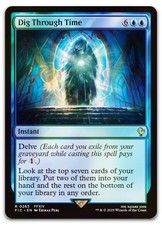 Dig Through Time (Surge Foil) #263 (NM) Final Fantasy FIC Magic MTG