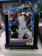2021 Bowman Chrome Sapphire #BCP-63 Royce Lewis Twins Baseball Card 