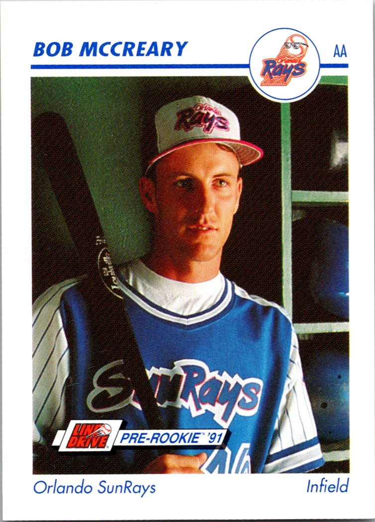 Bob McCreary 1991 Line Drive AA #488 Orlando Sun Rays