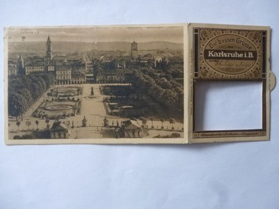 Postcard Karlsruhe 1918 Seal Stamp Postcard Victory Post See Photo