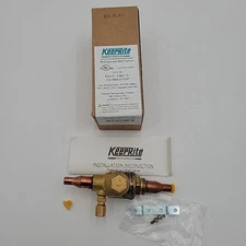 Keeprite 14BV(T) 1/4 ODS w/ Tap Refrigerant Ball Valve 870 PSIG HFC, HCFC, CFC