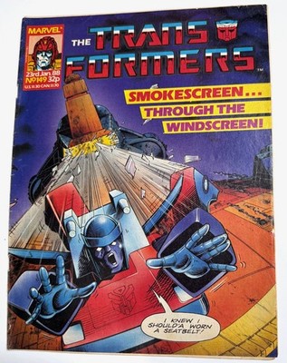 Marvel UK 1988 TRANSFORMERS #149 Fine G1 Comics Deaths Head Legacy of Unicron