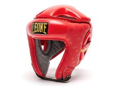 LEONE CASCO BOXE KICK BOXING OMOLOGATO   CS444 03  DNA ROSSO