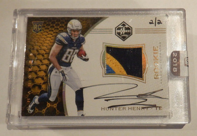 2016 Limited  HUNTER HENRY  # 133 RPA  2/2 SSP RC Panini Honors Factory Sealed