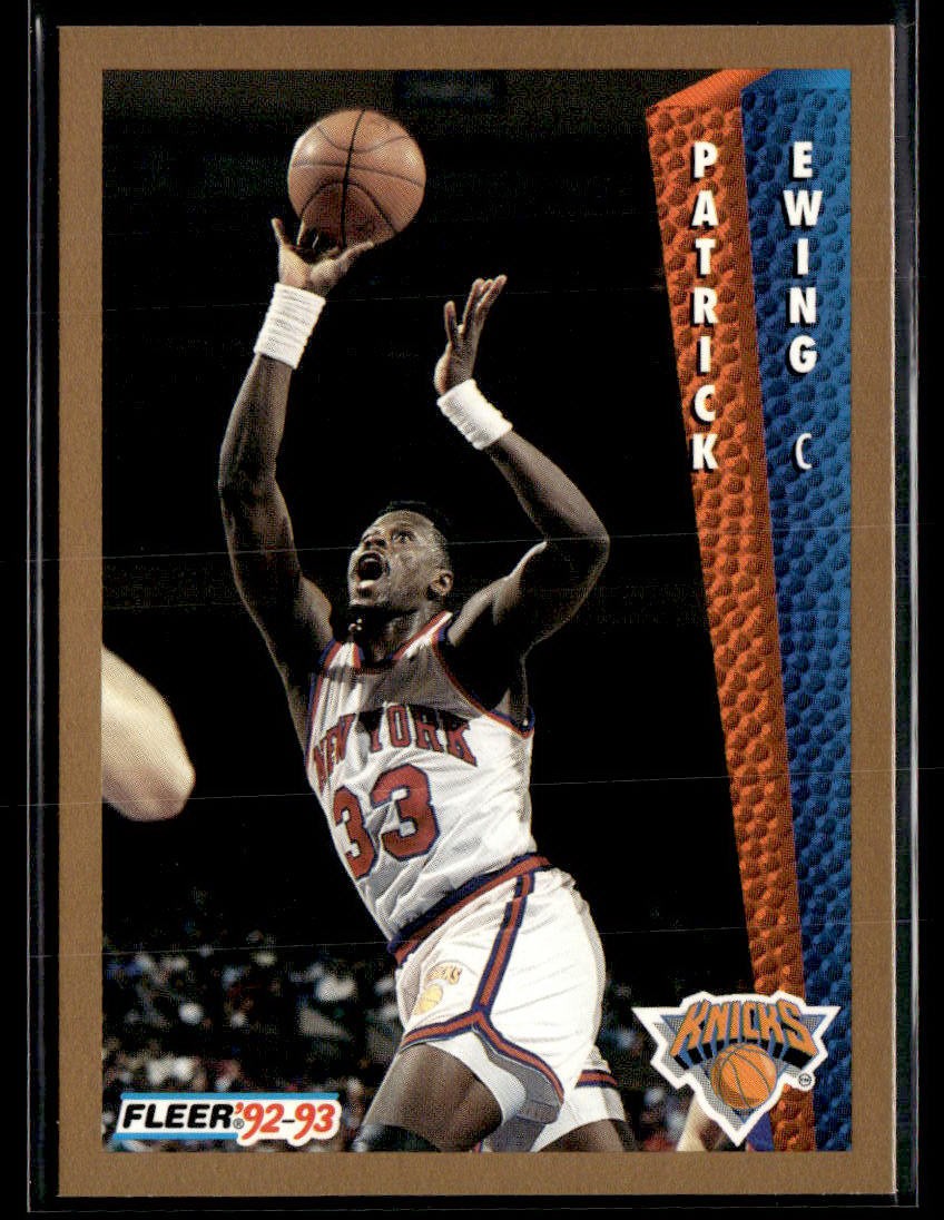 1992-93 Fleer #150 Patrick Ewing Knicks Basketball Card 3202L