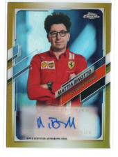 Formula 1 Topps Chrome 2021 F1 Auto Autograph CA-MB Mattia Binotto 26/50 Ferrari