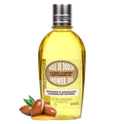 Almond Cleansing & Softening Shower Oil by L'occitane 8.4 oz Shower Oil Care