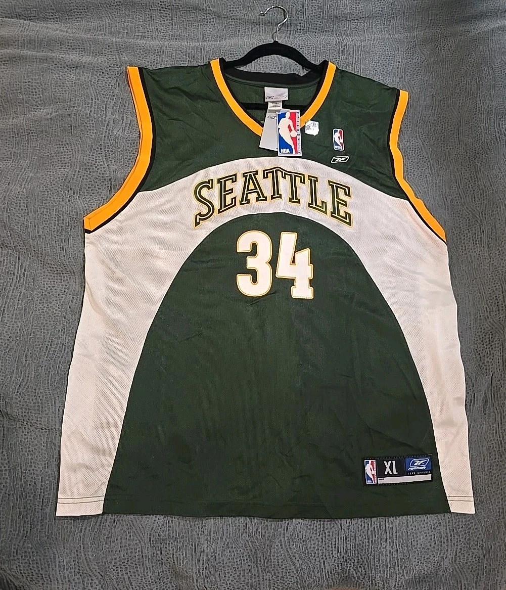 Maillot Basket NBA Vintage Seattle Supersonics – Ray Allen Cousu Taille 52