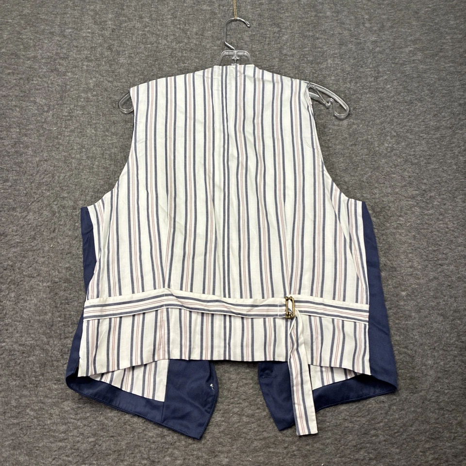 Chaleco Gap Vintage Mujer Mediano Elegante Preppy Rayas Espalda Foto 3 de 4